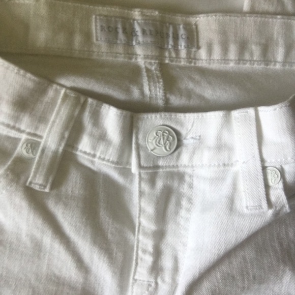 Rock & Republic White Jewel Embellished Jean Size8 - Picture 10 of 10